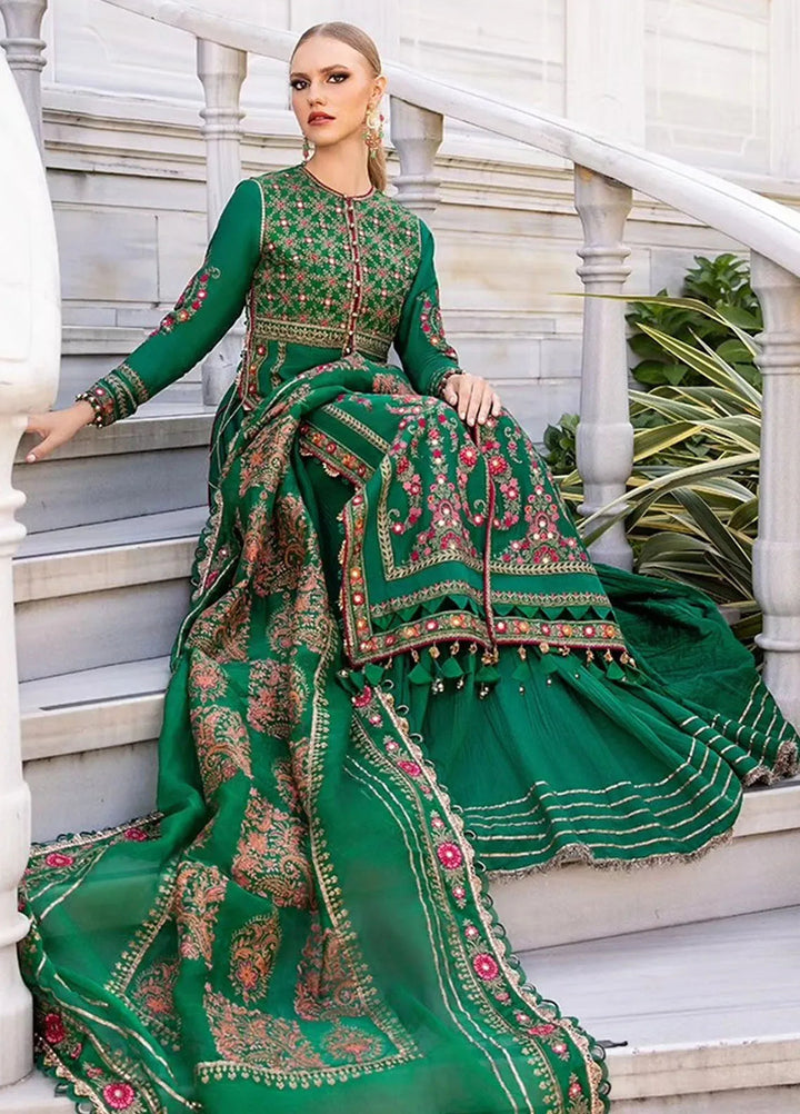 Sateen By Maria B Embroidered Suit Unstitched 3 Piece MB24S D-11 - Formal Collection