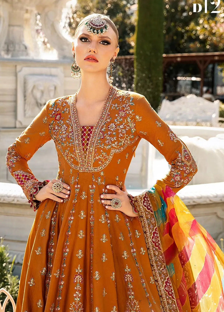 Sateen By Maria B Embroidered Suit Unstitched 3 Piece MB24S D-12 - Formal Collection