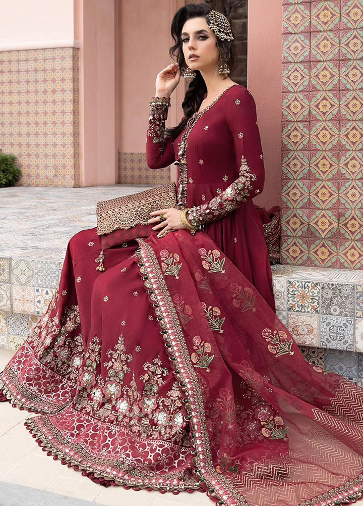 Sateen By Maria B Embroidered Cotton Suits Unstitched 3 Piece MB23ST D-08 - Luxury Collection