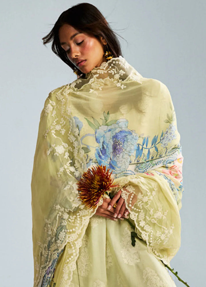 Satori by Zara Shahjahan Embroidered Lawn Suit Unstitched 3 Piece ZS25SL D-06 A Rai - Summer Collection