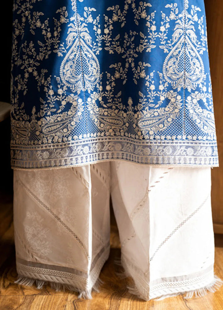 Satori by Zara Shahjahan Embroidered Lawn Suit Unstitched 3 Piece ZS25SL D-08 B Mei - Summer Collection