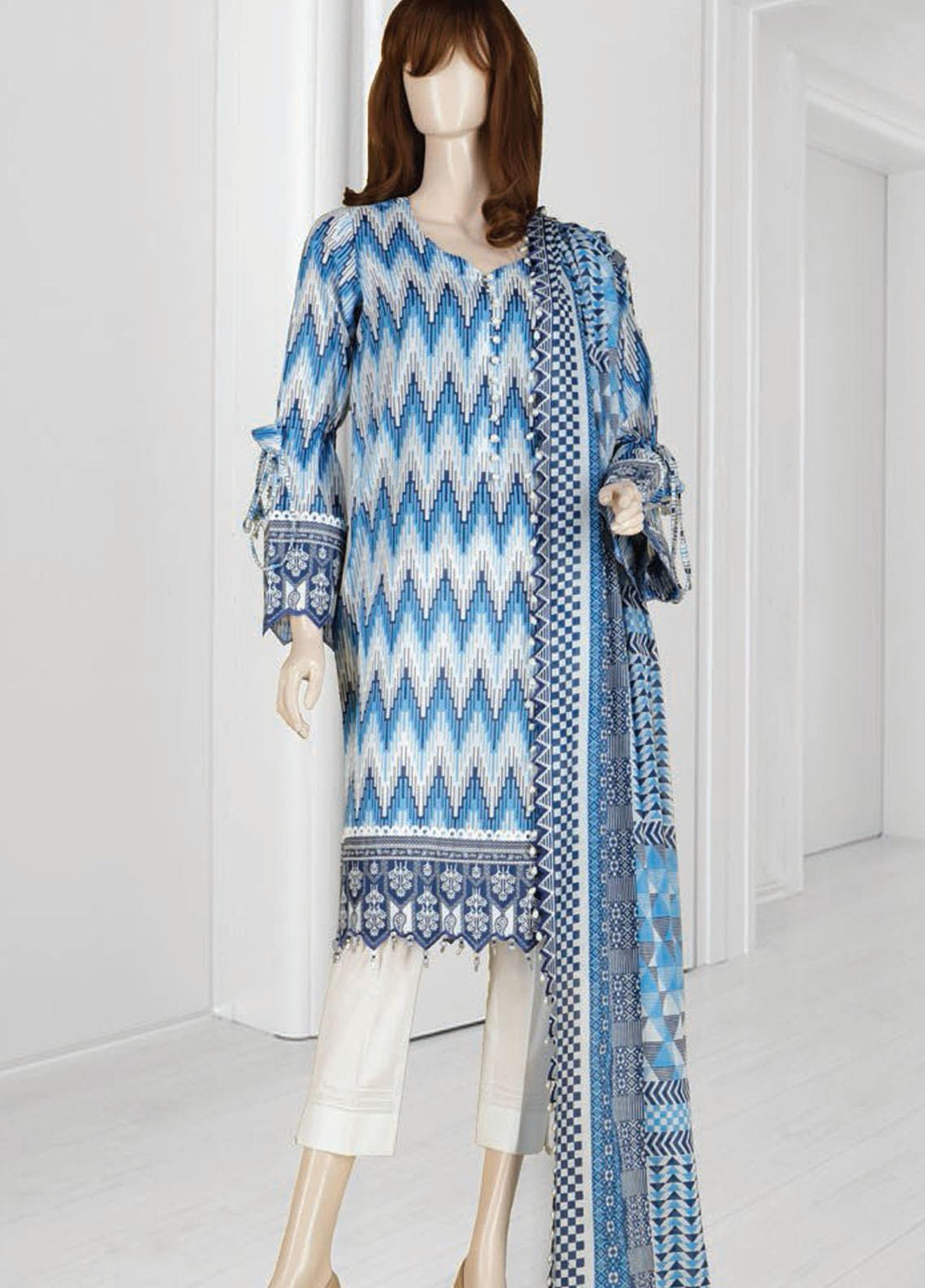 Mushk By Saya Printed Lawn Suits Unstitched 3 Piece SY21MUB-2108-11B OMNIA - Summer Collection