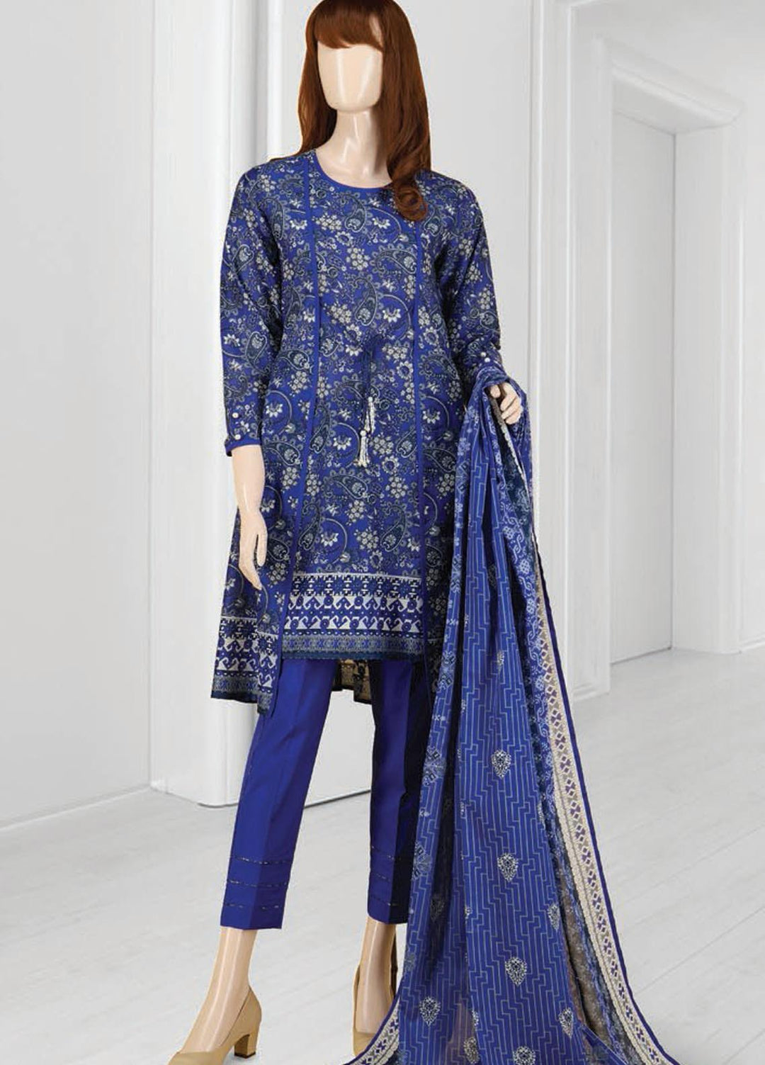 Mushk By Saya Printed Lawn Suits Unstitched 3 Piece SY21MUB-2108-3A MUKHALAT - Summer Collection