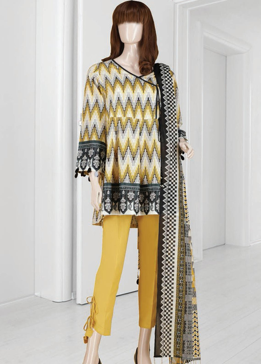 Mushk By Saya Printed Lawn Suits Unstitched 3 Piece SY21MUM-2108-11A OMNIA - Summer Collection