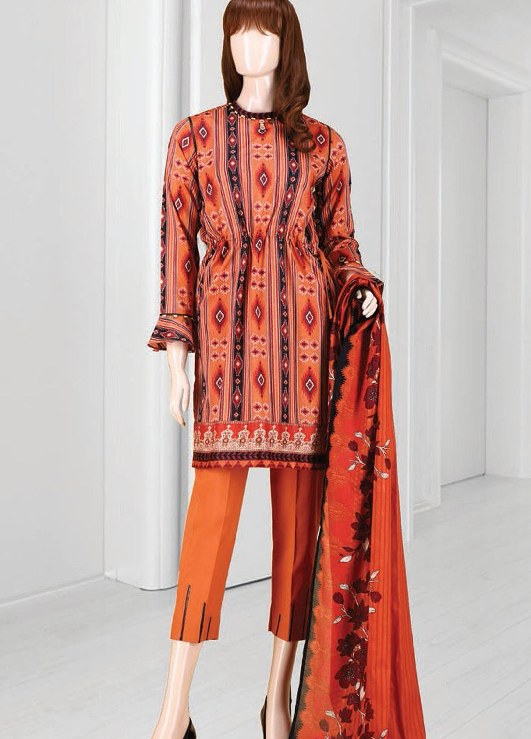 Mushk By Saya Printed Lawn Suits Unstitched 3 Piece SY21MUM-2108-6B BAKHOOR - Summer Collection