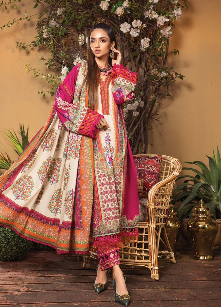 Secret Garden By Maria B Printed Lawn Suits Unstitched 3 Piece MB22SG MPT-1302-A - Spring / Summer Collection