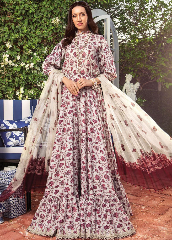 Secret Garden By Maria B Printed Lawn Suits Unstitched 3 Piece MB22SG MPT-1306-B - Spring / Summer Collection
