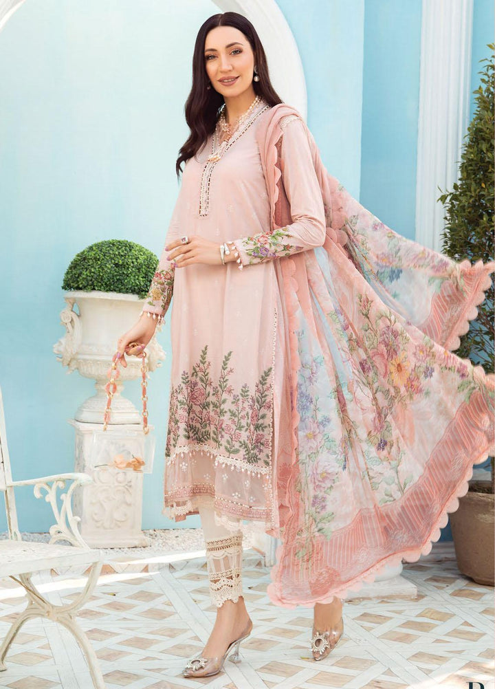 Secret Garden By Maria B Printed Lawn Suits Unstitched 3 Piece MB22SG MPT-1308-B - Spring / Summer Collection