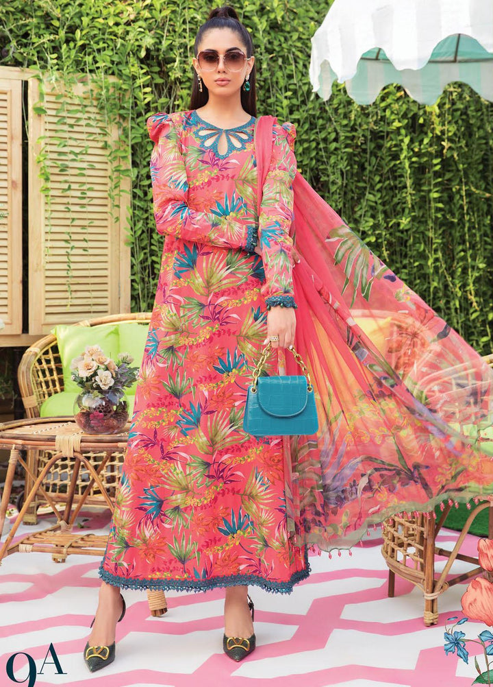Secret Garden By Maria B Printed Lawn Suits Unstitched 3 Piece MB22SG MPT-1309-A - Spring / Summer Collection