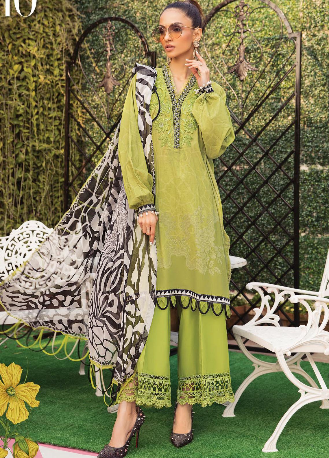 Secret Garden By Maria B Printed Lawn Suits Unstitched 3 Piece MB22SG  MPT-1310-A