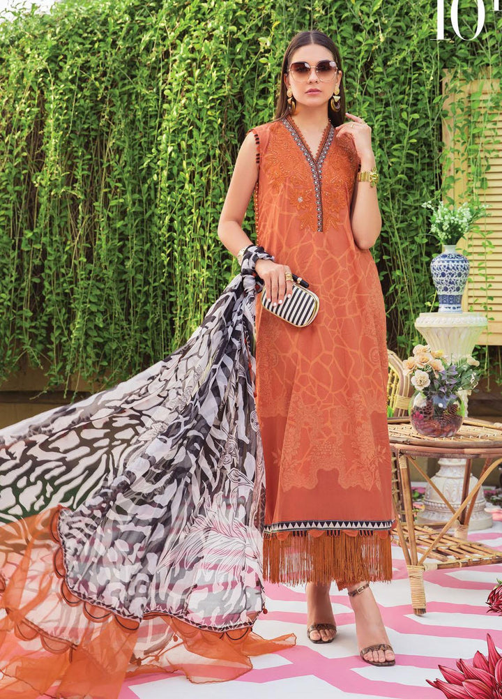 Secret Garden By Maria B Printed Lawn Suits Unstitched 3 Piece MB22SG MPT-1310-B - Spring / Summer Collection