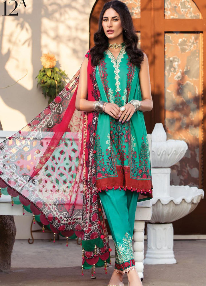 Secret Garden By Maria B Printed Lawn Suits Unstitched 3 Piece MB22SG MPT-1312-A - Spring / Summer Collection