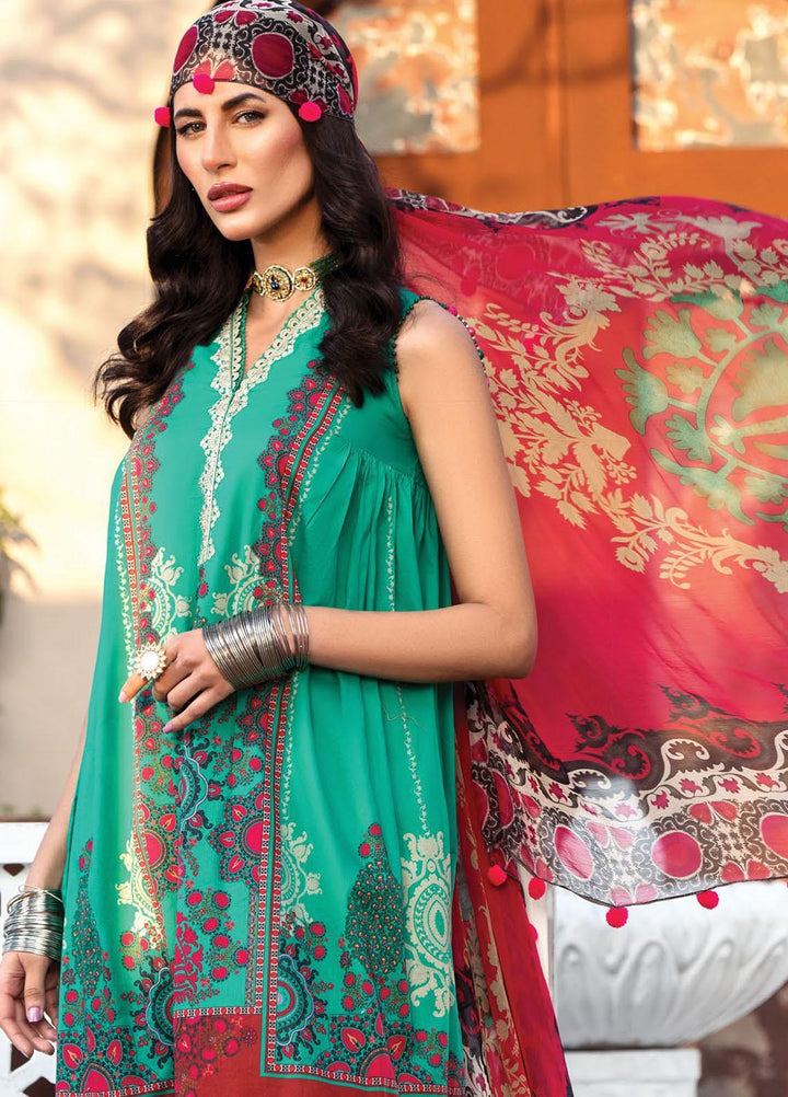 Secret Garden By Maria B Printed Lawn Suits Unstitched 3 Piece MB22SG MPT-1312-A - Spring / Summer Collection