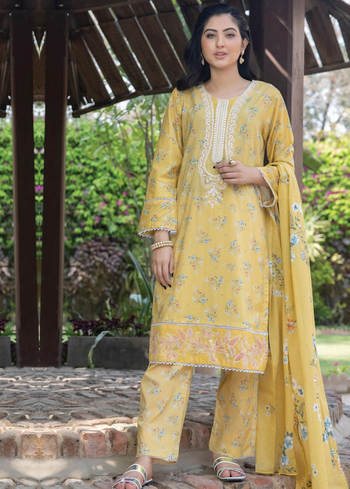 Sehr By Saphron Embroidered Lawn Suits Unstitched 3 Piece SPH23S D-5 - Summer Collection