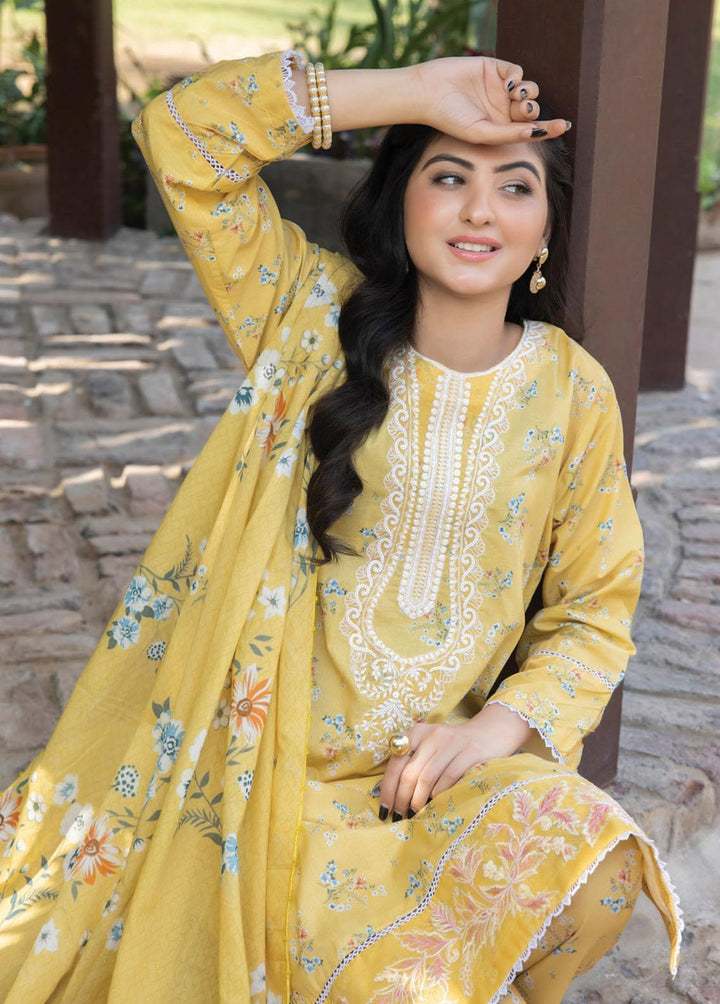 Sehr By Saphron Embroidered Lawn Suits Unstitched 3 Piece SPH23S D-5 - Summer Collection