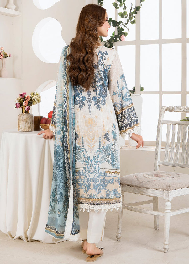 Selene by Meerak Pret Embroidered Slub Lawn 3 Piece Suit Clara