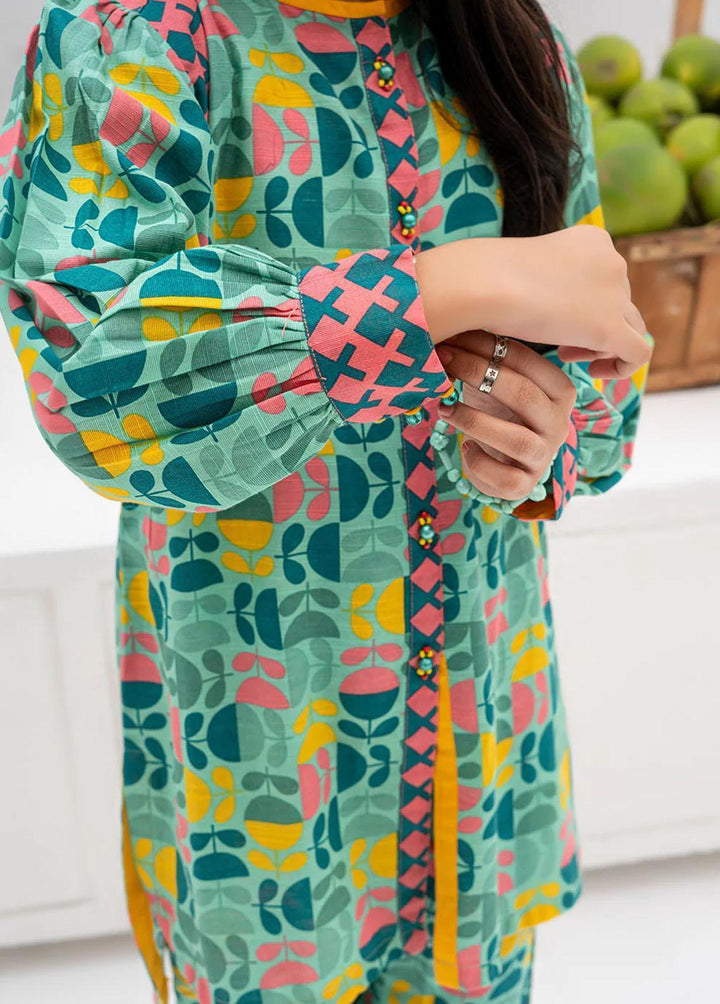 Senorita Cotton Casual 2 Piece Suit for Girls -  GAC-02381-SGN/MCL