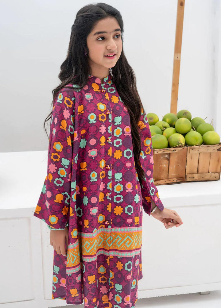 Senorita Cotton Casual 2 Piece Suit for Girls -  GAC-02383-MGT/MCL
