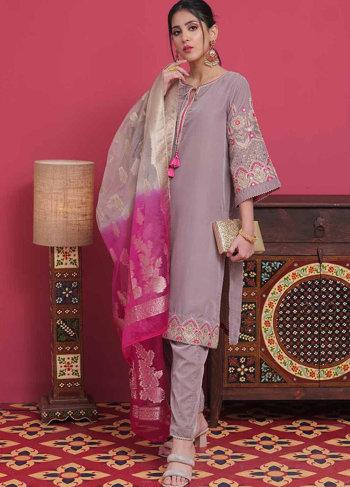 Senorita Velvet Pret 3 Piece Suit for Women -  LDD-02048-BGE/MCL