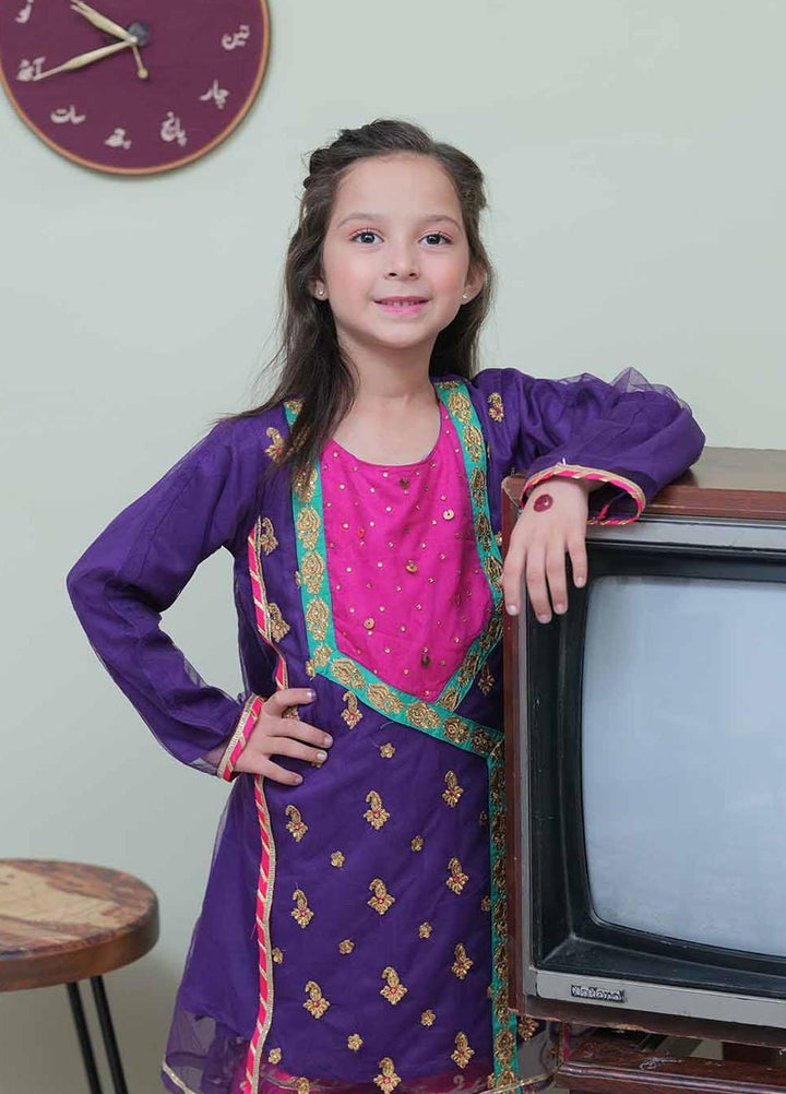 Senorita Banarsi Pret 3 Piece Suit for Kids -  KDD-02050-PRL/SPK