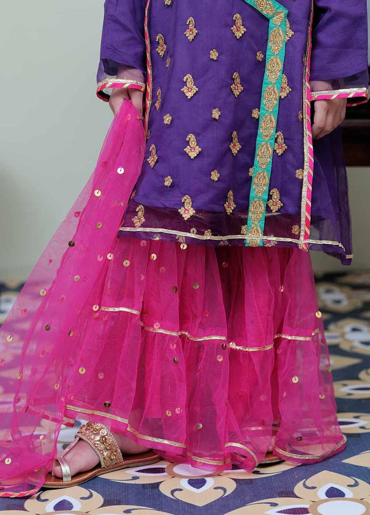 Senorita Banarsi Pret 3 Piece Suit for Kids -  KDD-02050-PRL/SPK