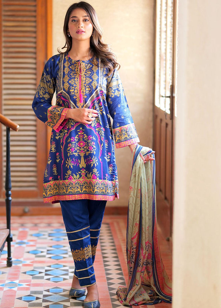 Senorita Ready to Wear Printed Lawn 3 Piece Suit LBD-01780-NBL/MCL