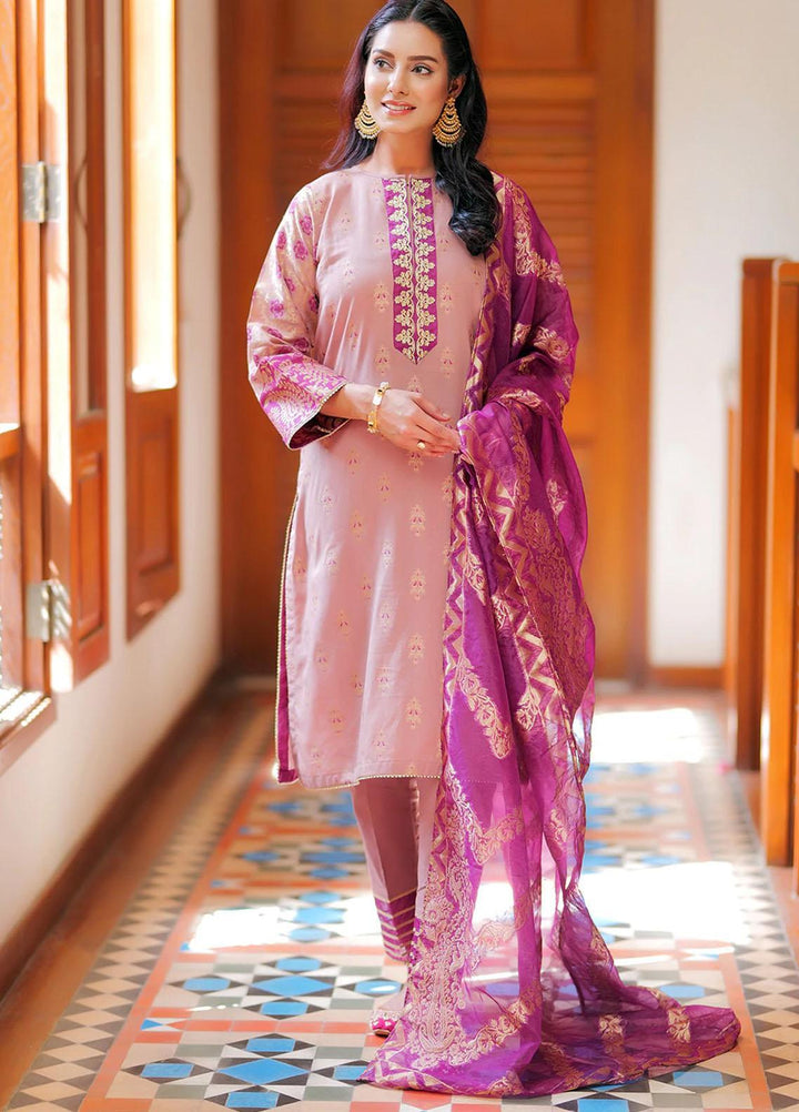 Senorita Cotton Casual 3 Piece for Ladies -  LBD-01996-PRL/GLD