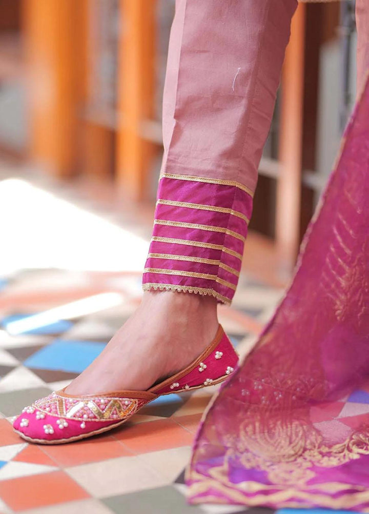 Senorita Cotton Casual 3 Piece for Ladies -  LBD-01996-PRL/GLD