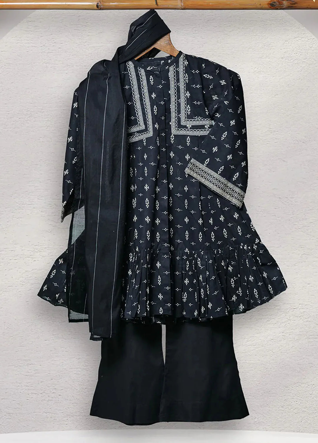 Senorita Pret Casual Cotton 3 Piece Suit For Kids KAD-02701