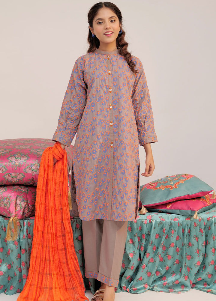 Senorita Pret Casual Cotton 3 Piece Suit GAD-02545-GRY/MCL