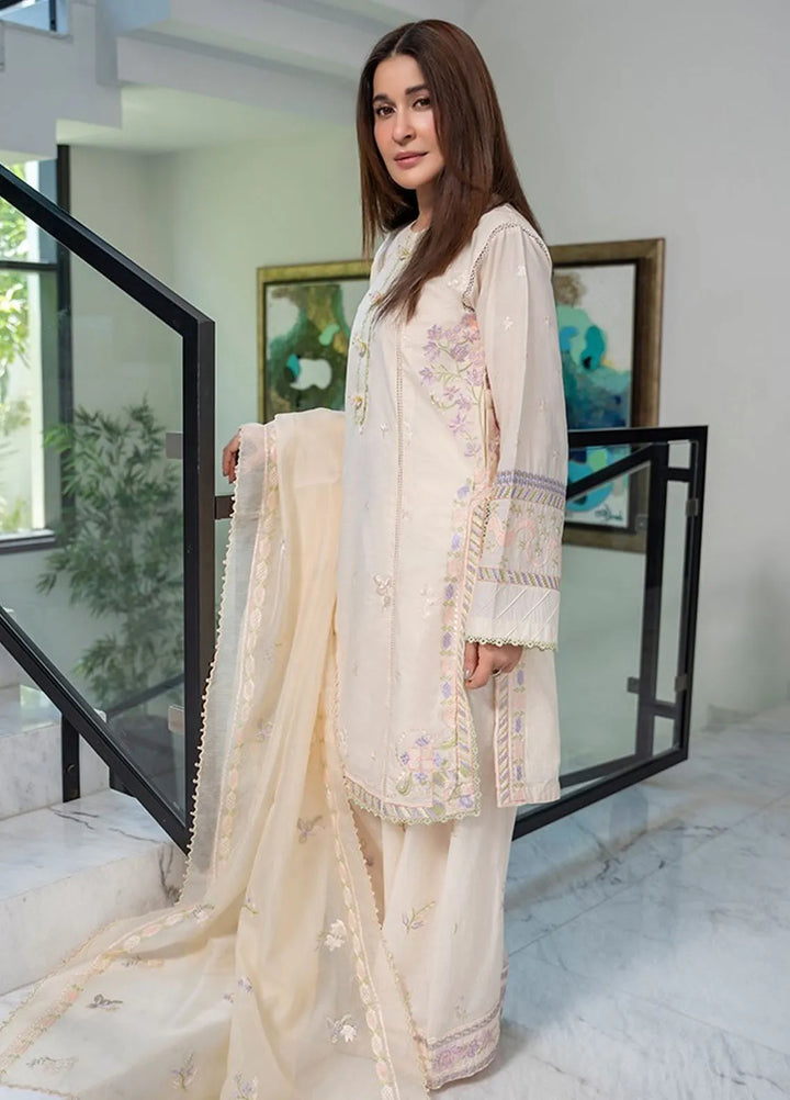 Sera By Sahane Embroidered Lawn Suits Unstitched 3 Piece SNE24SR CT-11001 Serene - Summer Collection