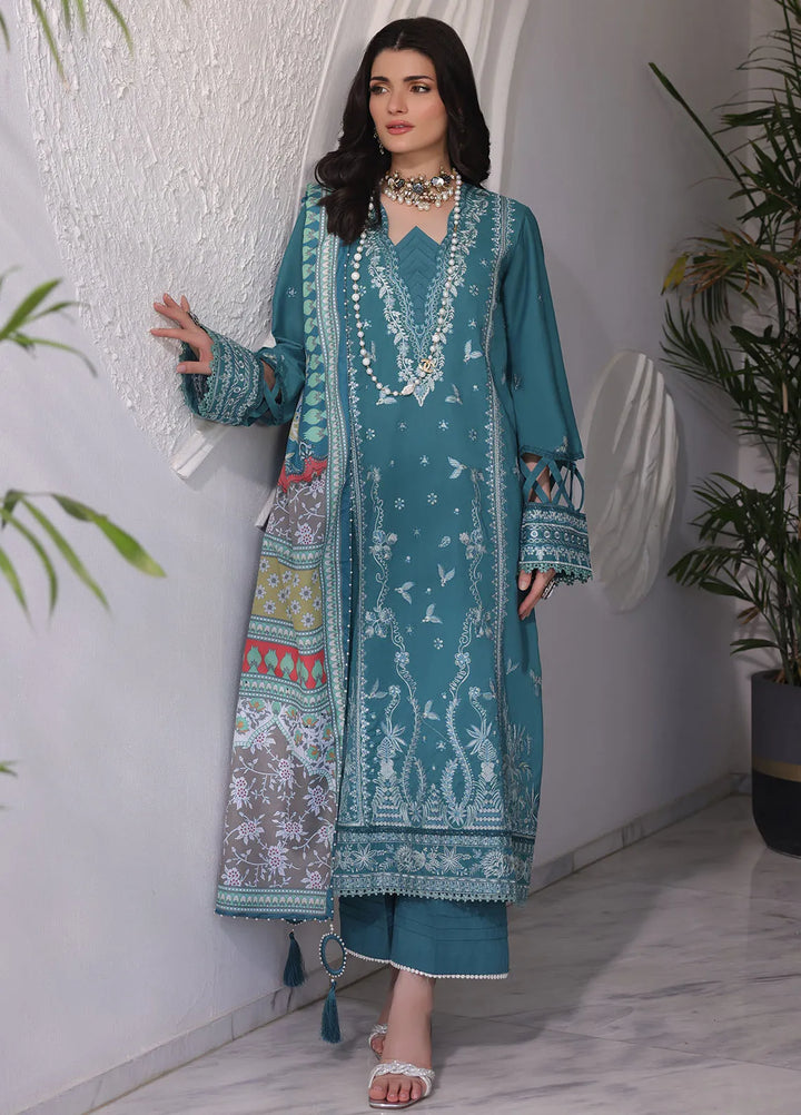 Sera By Sahane Embroidered Lawn Suits Unstitched 3 Piece SNE24SR CT-11007 Salvia - Summer Collection