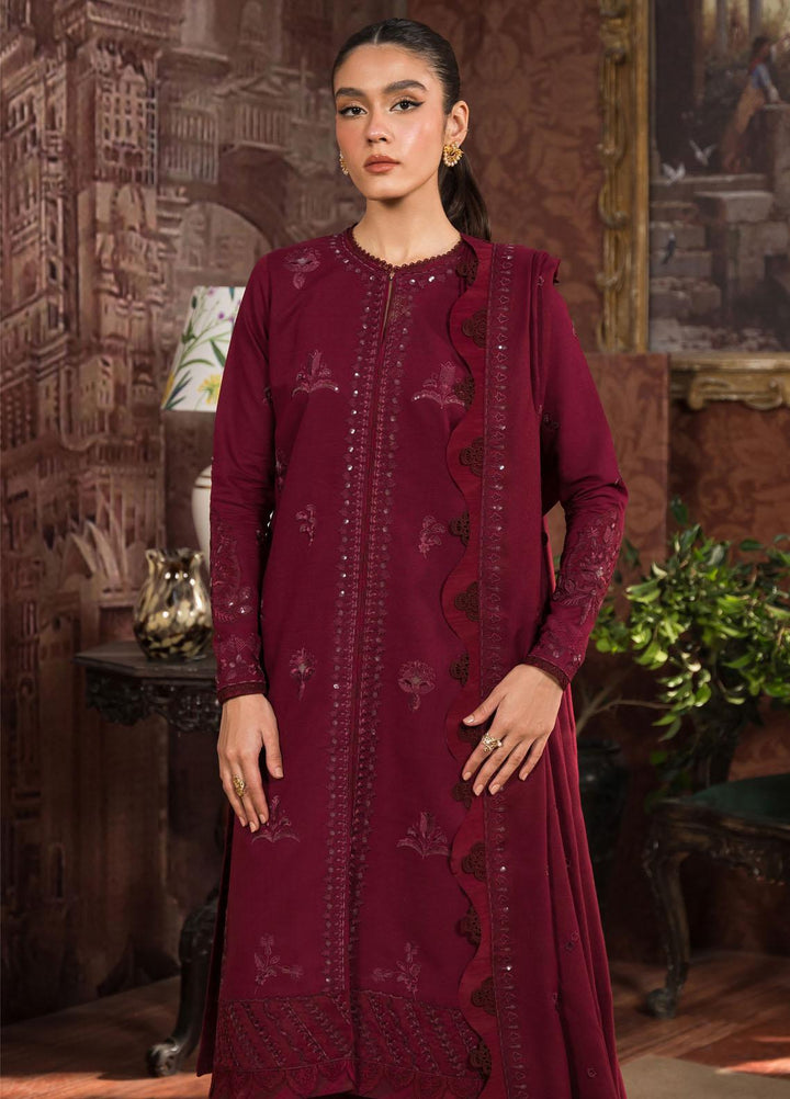 Seran Embroidered Khaddar Suits Unstitched 3 Piece SRN23TD D-08 Florence - Fall/Winter Collection