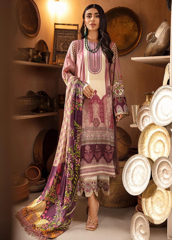 Seran Embroidered Lawn Suits Unstitched 3 Piece SRN21SE 04 Summer Charmer - Summer Collection