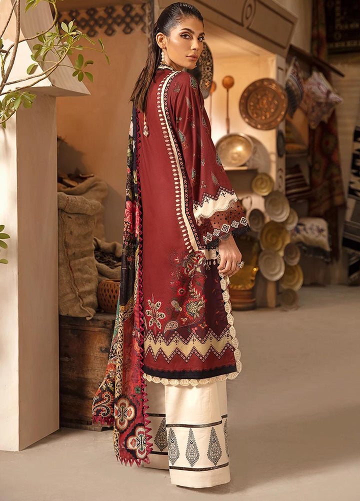 Seran Embroidered Lawn Suits Unstitched 3 Piece SRN21SE 07 Regal Rendezvous - Summer Collection