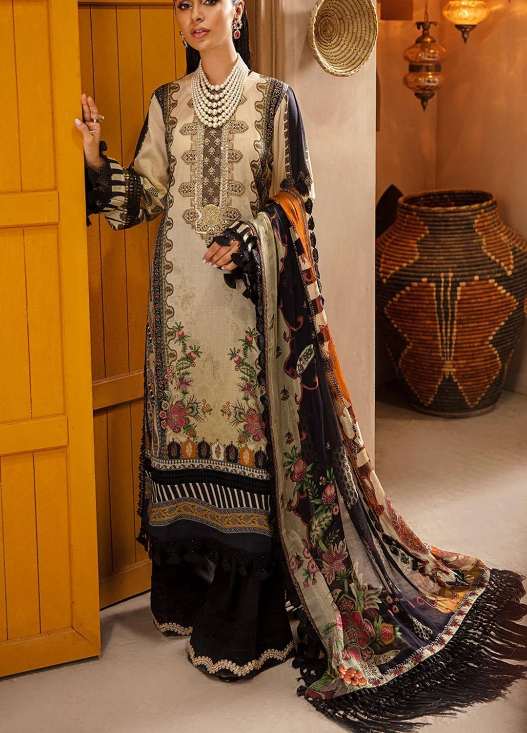 Seran Embroidered Lawn Suits Unstitched 3 Piece SRN21SE 08 Royal Bliss - Summer Collection