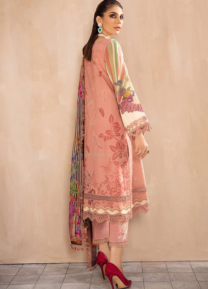 Seran Embroidered Lawn Suits Unstitched 3 Piece SRN21SE 09 Pink Panache - Summer Collection