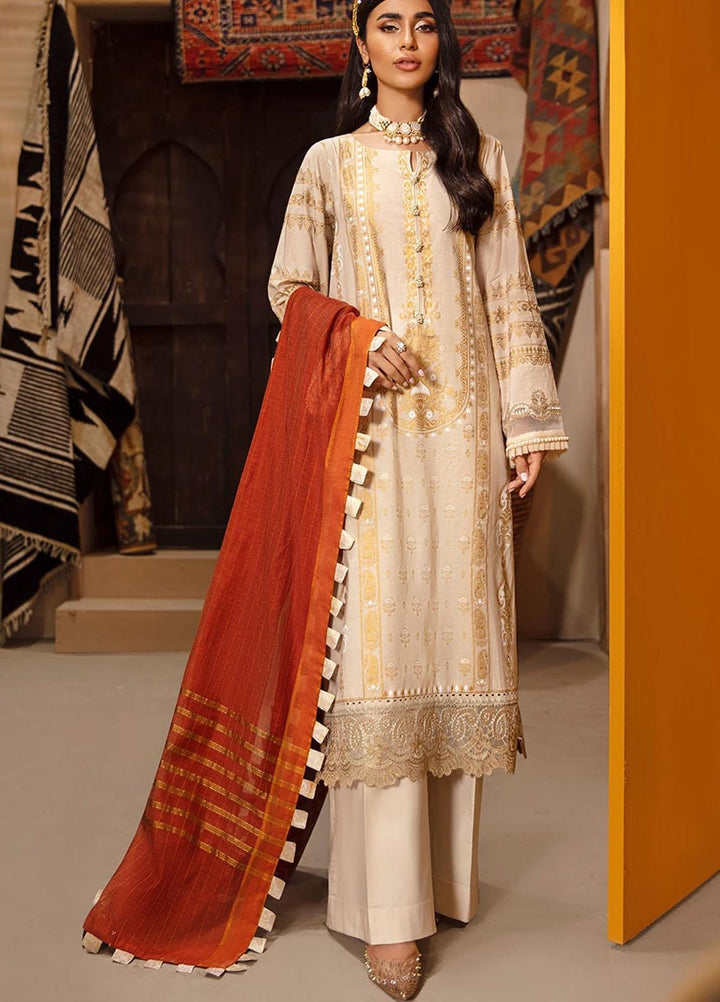 Seran Embroidered Lawn Suits Unstitched 3 Piece SRN21SE 10 Pastel Dream - Summer Collection