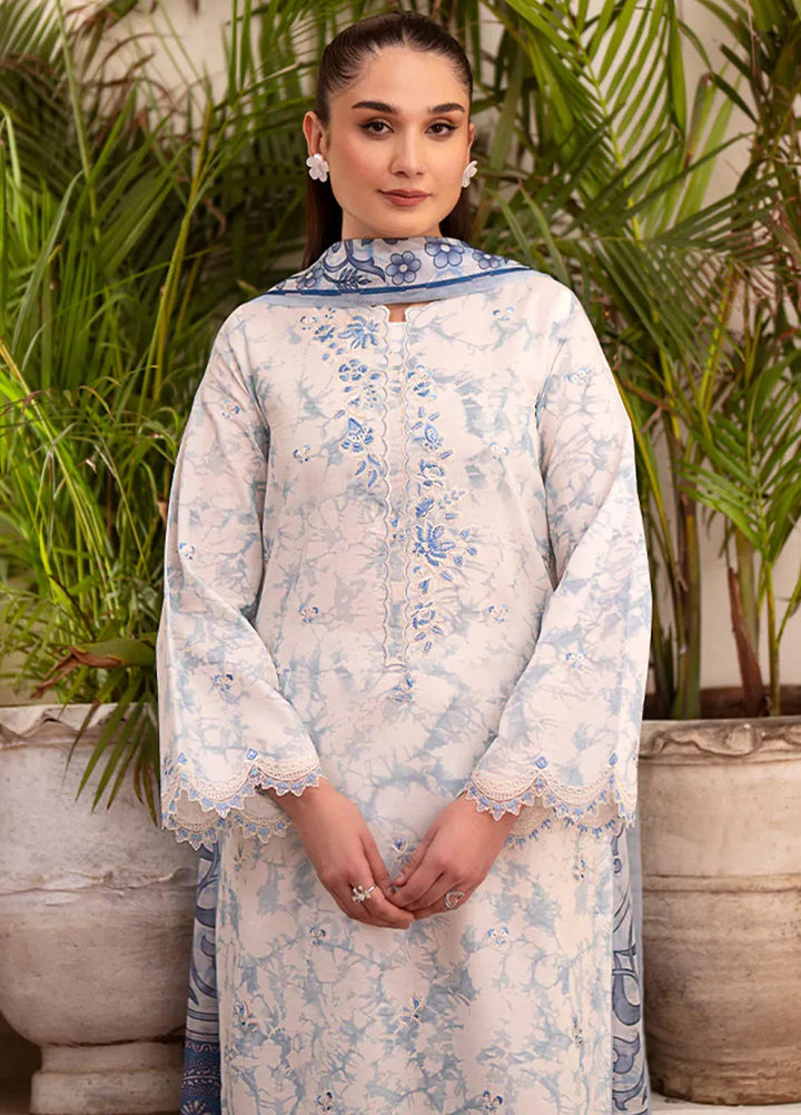 Seran Embroidered Cambric Suit Unstitched 3 Piece SRN24I D-03 - Summer Collection