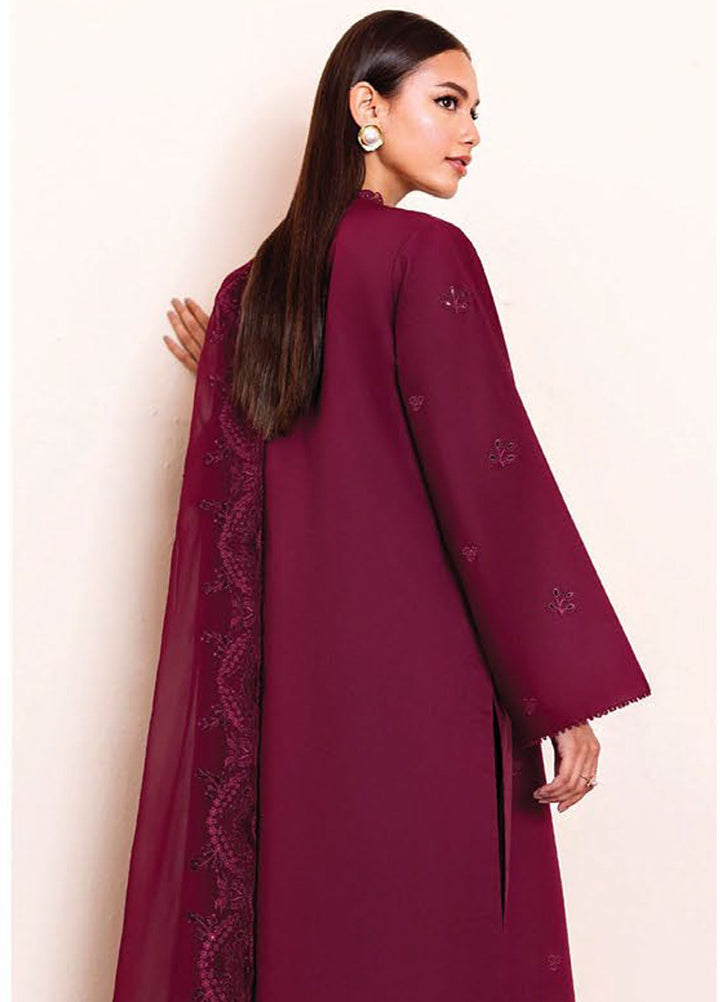 Seran Embroidered Lawn Suits Unstitched 3 Piece SN25ULL D-02 Rouvi - Summer Collection