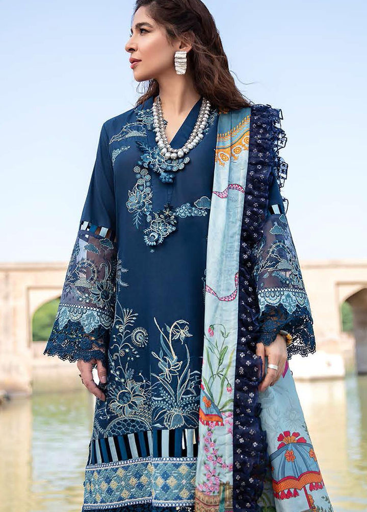 Seran Embroidered Lawn Suits Unstitched 3 Piece SRN21L 03-Summer Breeze - Luxury Collection