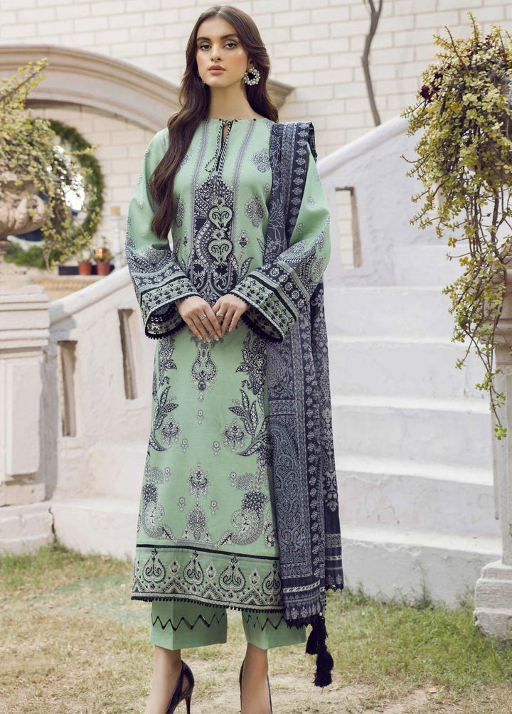Winter Blossoms By Seran Embroidered Viscose Suits Unstitched 3 Piece SRN22WB 06 Daisy - Winter Collection