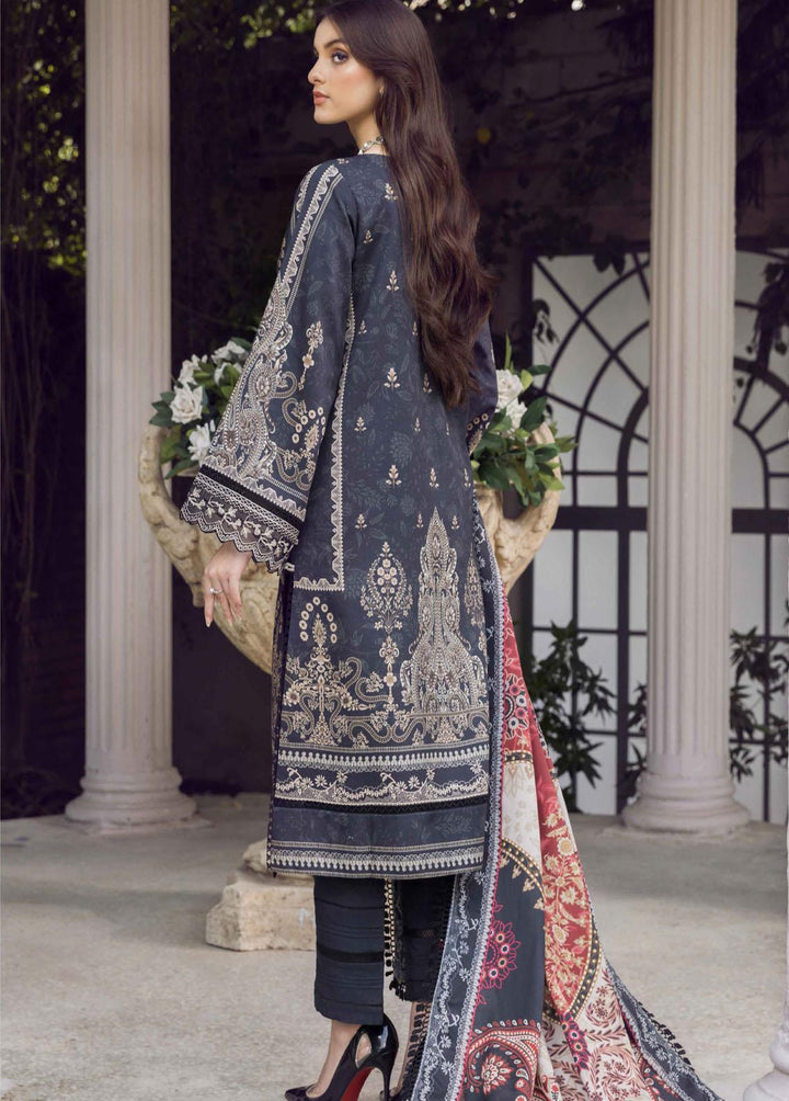 Winter Blossoms By Seran Embroidered Viscose Suits Unstitched 3 Piece SRN22WB 07 Dahlia - Winter Collection