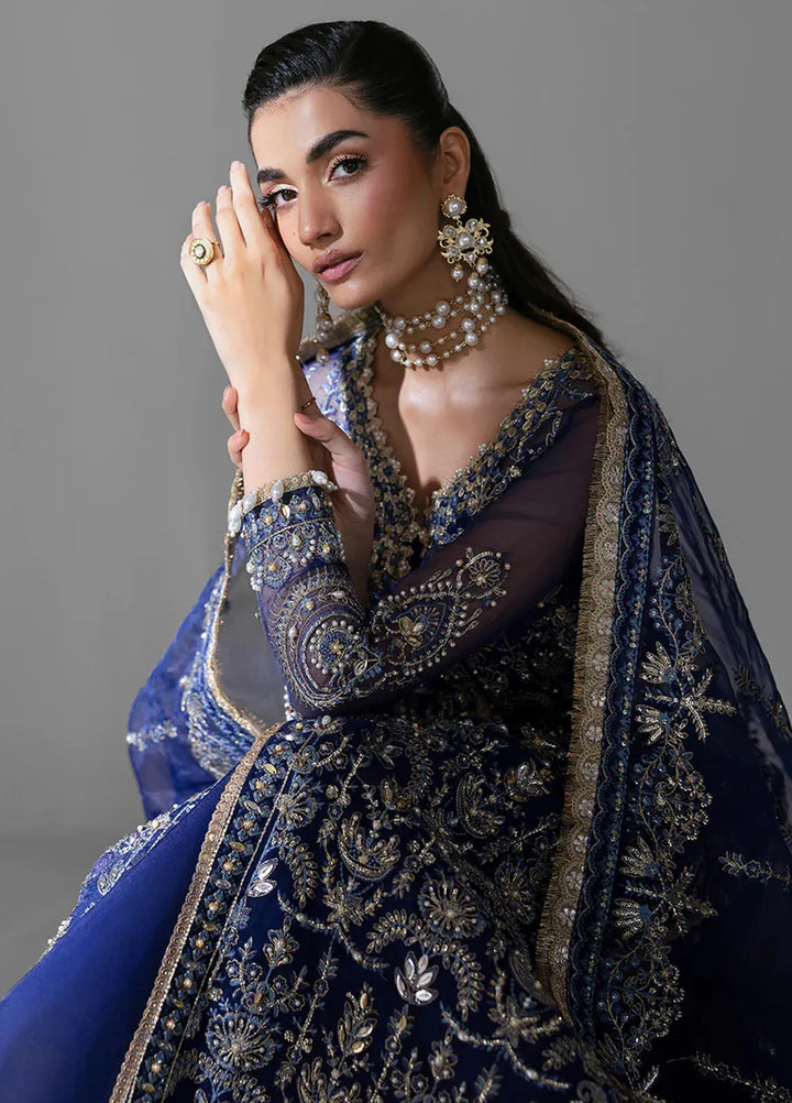 Seraphine by Zarposh Pret Embroidered Organza 3 Piece Suit Orchid