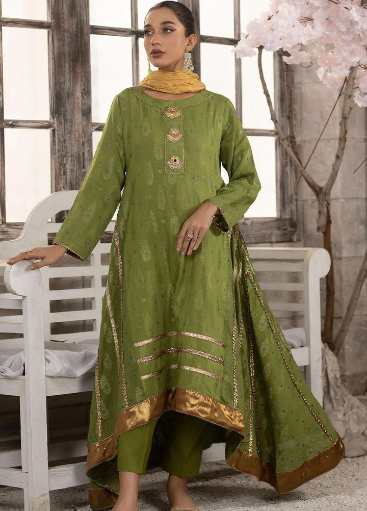 Madame Pret Embroidered Jacquard 3 Piece Suit 2612