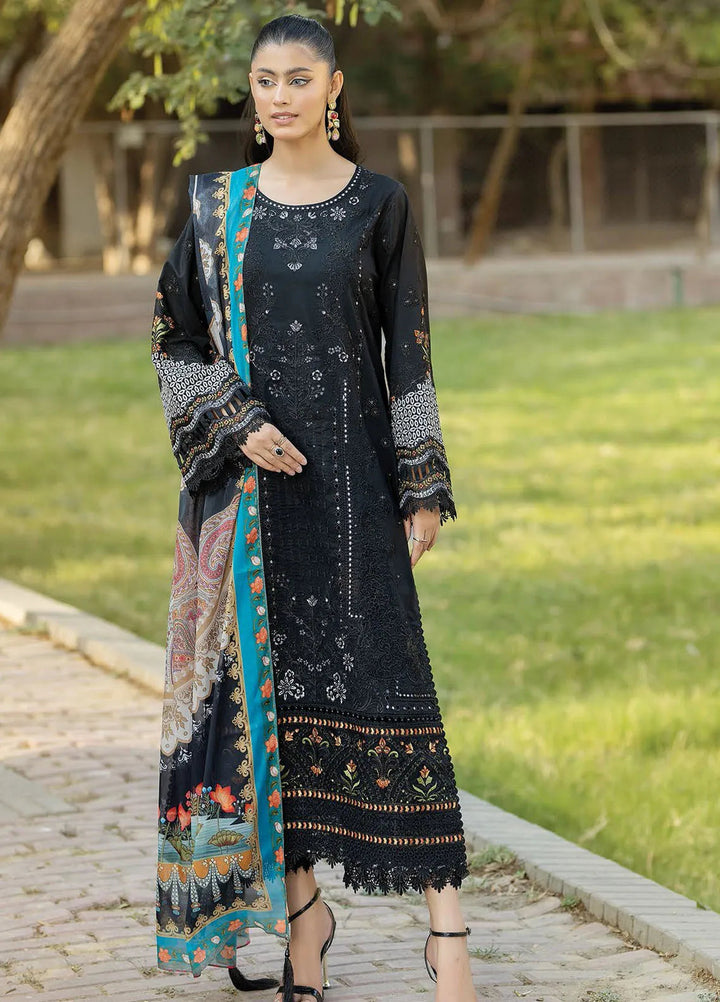 Serene Premium Embroidered Lawn Suit Unstitched 3 Piece SL-72 Jaanan - Summer Collection