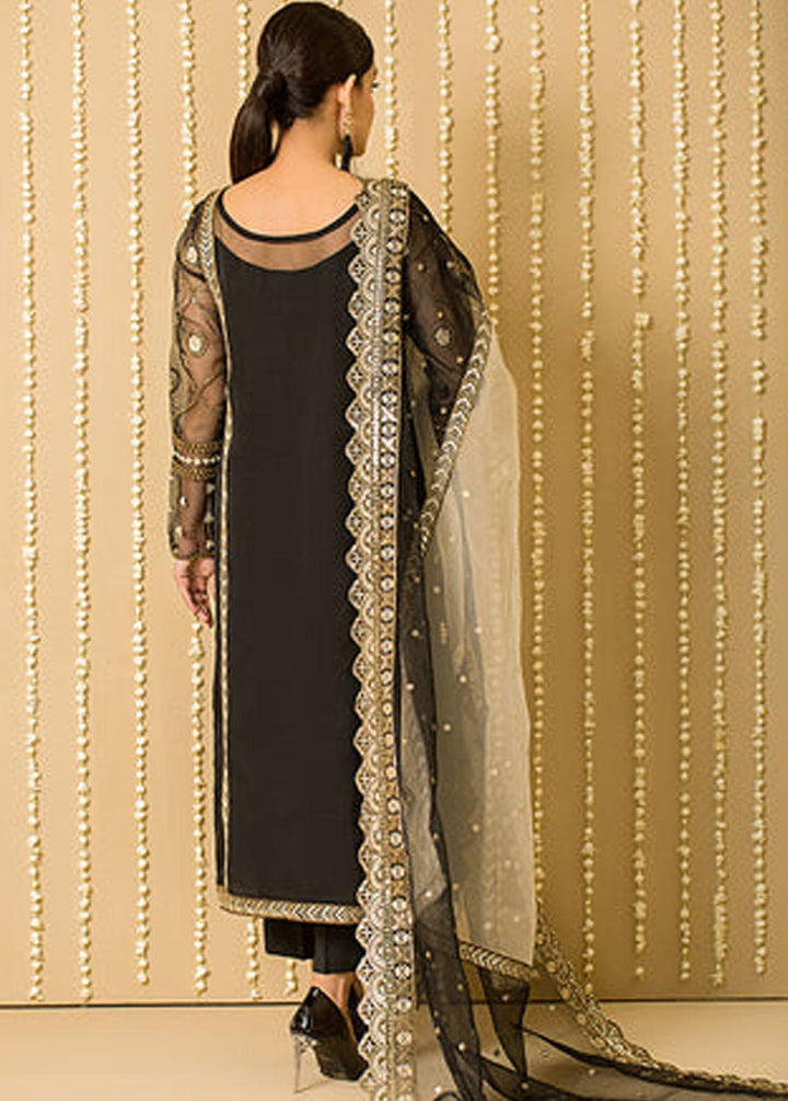 Serene Premium Pret Embroidered Organza 3 Piece SP22P SP-41 Black