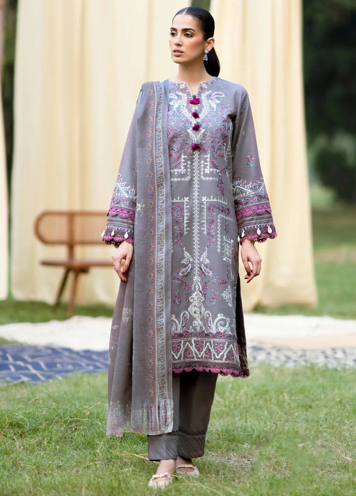 Serenity by Florent Embroidered Khaddar Suit Unstitched 3 Piece FL-06 B - Winter Collection
