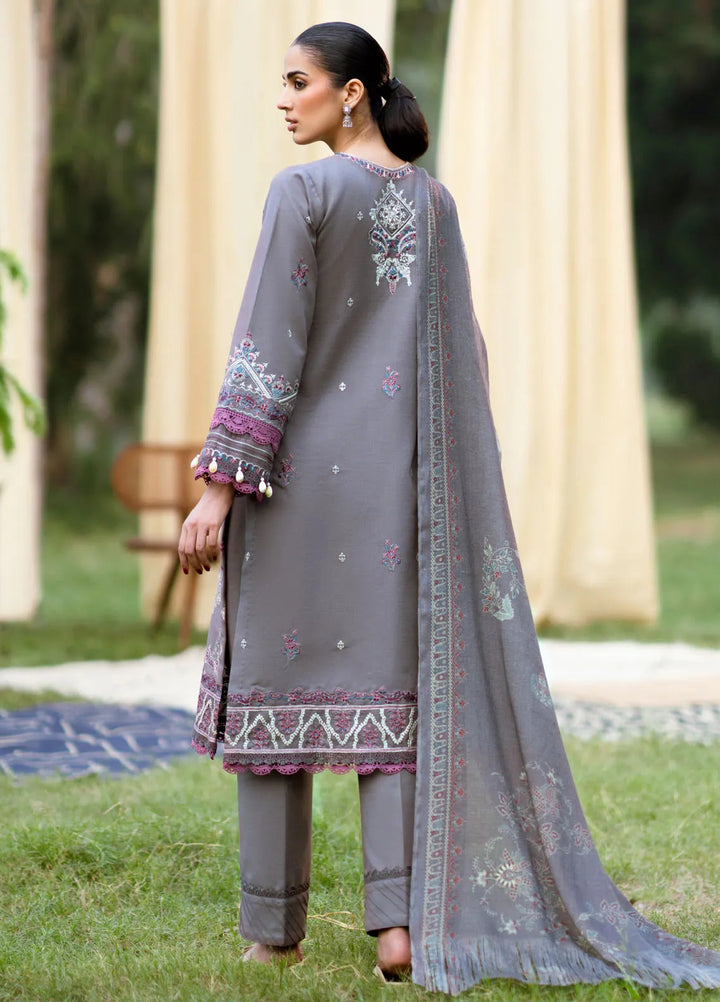 Serenity by Florent Embroidered Khaddar Suit Unstitched 3 Piece FL-06 B - Winter Collection