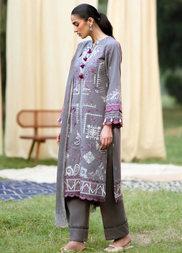 Serenity by Florent Embroidered Khaddar Suit Unstitched 3 Piece FL-06 B - Winter Collection